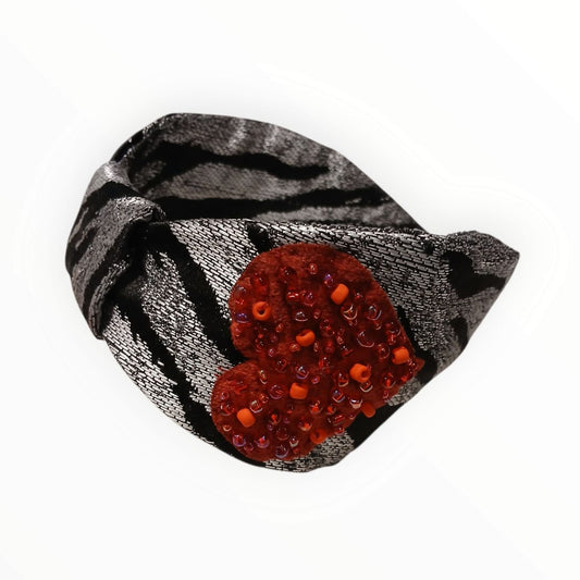 BANDANA ZEBRA HEARTS